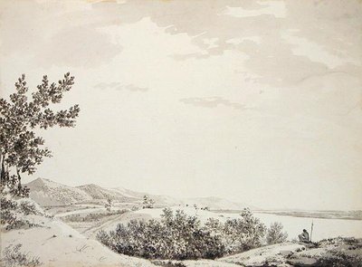 View of the Rajmahal Hills with a Sentinel in the Foreground by William Hodges